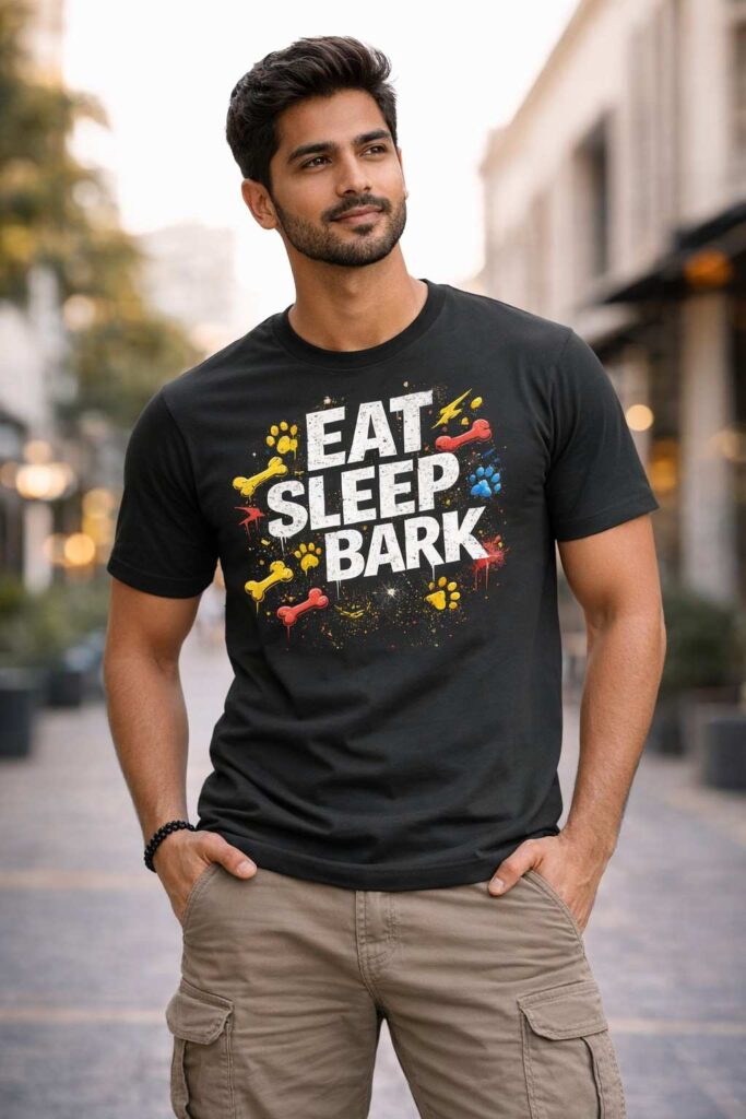 Eat Sleep Bark Premium Tshirt